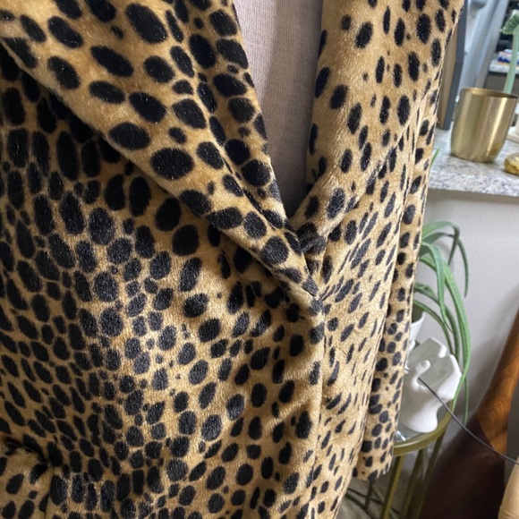 Cheetah print pea coat - Picture 5 of 8